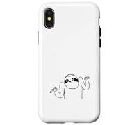 Paresseux Drôle Hausser Épaules Mème Je Sais Pas Coque pour iPhone X/XS