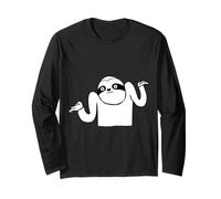 Paresseux Drôle Hausser Épaules Mème Je Sais Pas Manche Longue