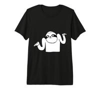 Paresseux Drôle Hausser Épaules Mème Je Sais Pas T-Shirt Haut de Gamme