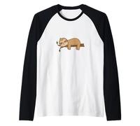 Paresseux endormi Manche Raglan
