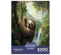 Paresseux | Forêt Tropicale Humide Puzzle 1000 Pièces, Défi Captivant Jouet Amusant pour Adultes Et Enfants Jeu Éducatif Décor Mural & Cadeau Exquis 38x26cm/1000pcs