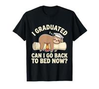 Paresseux Graduation Funny I Graduated Can I Go Back to Bed Now T-Shirt