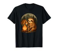 Paresseux Griller des guimauves et Un feu de Camp ; drôle T-Shirt