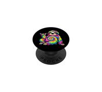 Paresseux Hippie Relaxant de la Paix PopSockets PopGrip Adhésif