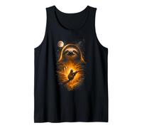 Paresseux Hurlant à la Lune Fantasy Art Forest Débardeur