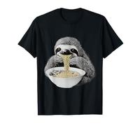 Paresseux Mangeant des Nouilles Ramen drôles Amant Les Animaux T-Shirt