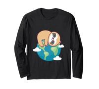 Paresseux Mère Terre Day Funny for Planet Environment Lover Manche Longue