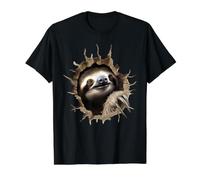 Paresseux Mignon Qui Regarde Les Amoureux des Animaux Sauvages T-Shirt Graphique avec Valeur