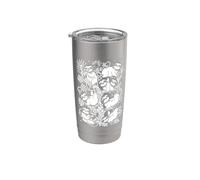 Paresseux Mignons Jungle Tropical Animaux Gobelet isotherme en acier inoxydable double paroi