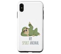 Paresseux mon animal spirituel, Let's Chill and Relax, cadeau amusant Coque pour iPhone XS Max