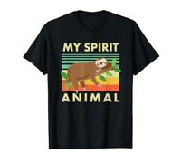 Paresseux Mon Esprit Animal Vieilli Vieilli T-Shirt Graphique avec Valeur