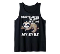 Paresseux ne Dormant Pas Juste Reposer Mes Yeux fête des pères Papa Papa Débardeur
