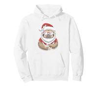 Paresseux Paresseux dans Un Bonnet de Père Noël Amusant Noël Sweat à Capuche