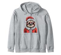 Paresseux Paresseux dans Un Bonnet de Père Noël Amusant Noël Sweat à Capuche