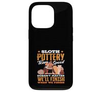 Paresseux Pottery Team Speed Relaxed Crafting Fun Coque pour iPhone 13 Pro