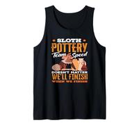 Paresseux Pottery Team Speed Relaxed Crafting Fun Débardeur