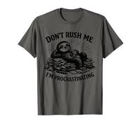 Paresseux procrastinant Don't Rush Me Lazy Animal Relaxed T-Shirt