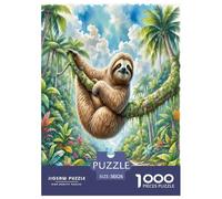 Paresseux Puzzles 1000 Pieces Cadeau Unique Jeu Éduchatif Défi Jouet À De Qualité Supérieure Peinture Art pour Adultes Enfants 38x26cm/1000pcs