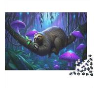 Paresseux Puzzles Puzzle 1000 Pièces Adultes Et Enfants Dès 14 Ans 1000 Pièces Puzzle en Bois Défi Jouets Magical forêt Moderne Jeu Cadeau Unique 1000pcs (75x50cm)