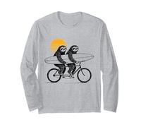 Paresseux Tandem Surf Coucher de Soleil rétro Manche Longue
