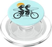 Paresseux Tandem Surf Coucher de Soleil rétro PopSockets PopGrip pour MagSafe