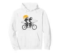 Paresseux Tandem Surf Coucher de Soleil rétro Sweat à Capuche