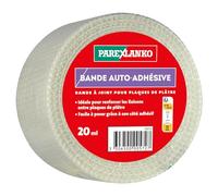 Parexlanko - Bande Auto-Adhésive en Fibre de Verre - Transparente - Jonction des plaques de plâtre - Murs intérieurs - Facile à utiliser - 50 mm x 20m