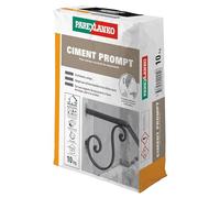 Parexlanko - Ciment Prompt - Gris - Confection de mortier à prise rapide - Tous supports de maçonnerie - Adapté en milieux humide et marin - 10kg