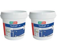 Parexlanko - Colle carrelage et joint en pâte - Colle & Joint 2 en 1 - Blanc - Pour mur intérieur - Spécial pièces humides - Prête à l’emploi - 1,5kg (Lot de 2)