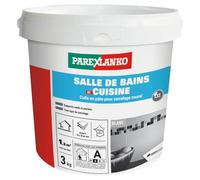 Parexlanko, Salle de bains et cuisine, Colle carrelage en pâte pour mur intérieur spécial pièces humides, 3kg