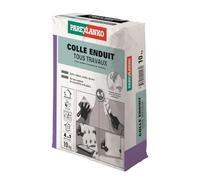 Parexlanko - Colle Enduit Tous Travaux - Gris - 4 en 1 - Pour reboucher, lisser, coller, monter - Cloisons et murs intérieurs - Prêt à gâcher - 10kg