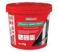 Parexlanko - Colle et Joint Epoxy - Gris foncé - Pour pose de carrelage - Anti-moisissures - Spécial pièces humides - Idéal douche et plan de travail - 3kg