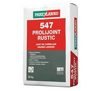 PAREXLANKO - Joint carrelage grande largeur - 547 PROLIJOINT RUSTIC - Mortier décoratif pour dallages, pierres naturelles, plaquettes - Joints 6 à 50 mm - Finition rustique - Hydrofugé - Beige - 25kg