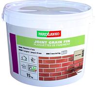 Parexlanko - Joint Grain Fin - Ton pierre - Joints de plaquettes, briquettes et pierres de parement - Mur intérieur et extérieur - Jusqu’à 15 mm - 15kg