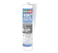 PAREXLANKO - Mastic silicone en base aqueuse - 626 Silicone Carreleur Gris - Spécial carrelage et salles de bains - Antifongique - Idéal pour carreleurs - Bonne adhérence sur support humide - 300ml