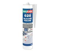 PAREXLANKO - Mastic silicone piscine - 628 Silicone Piscine Blanc - Réalisation de joint en immersion permanente (piscines, hammams, bassins...) - Résistance au chlore et à l’eau de mer - 300ml
