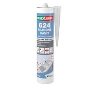 PAREXLANKO - Mastic silicone sanitaire - 624 Silicone Sanit - Blanc - 300ml | Spécial joints pièces d’eau - Anti-moisissures - Multi-supports - Idéal salles de bains et cuisines - Étanchéité durable