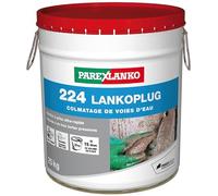 PAREXLANKO - Mortier anti-infiltration ultra-rapide - LANKO 224 PLUG - Colmatage instantané pour fuites sous pression, caves et sous-sols humides - Seau 25kg