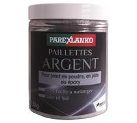 Parexlanko - Paillettes pour joints de carrelage - Paillettes argent - Joints en poudre, pâte ou époxy - Sol et mur intérieur - Mélange facile - 150g
