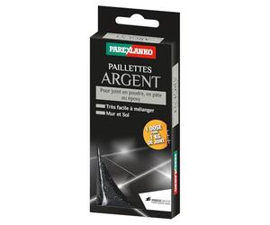 Parexlanko - Paillettes pour joints de carrelage - Paillettes argent - Joints en poudre, pâte ou époxy - Sol et mur intérieur - Mélange facile - 30g