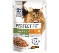 Parfait Ajustement Chat Saches Frais Senior 7+ Dinde 85gx12