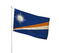 Parfait Bannière De Jardin 90X150Cm Îles Marshall Vintage Drapeaux Bannières Diversité Pirate Drapeau Pour Jardin, Cadeau D'Anniversaire, Festival