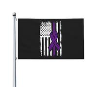 Parfait Drapeaux 90X150Cm Drapeau Des États-Unis Pour La Sensibilisation À La Fibromyalgie Drapeau Personnalisé Diversité Pirate Drapeaux Pour Cadeau De Noë, Cadeau D'Anniversaire