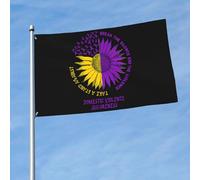 Parfait Drapeaux Bannières Briser La Violence Et Prendre Position Contre La Violence Domestique Drapeau Personnalisé L'Intérieur Drapeau De Jardin Pour Cadeau De Noë, 3X5 Ft