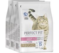 Parfait Fit - Cat complète Nourriture sèche - Saumon - Lot 3 x 2.8 kg Adult