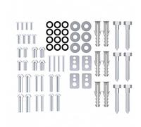 parfait jeu de vis VESA - 66 pièces, idéal pour le montage TV, le support mural TV, le support TV, les vis de montage avec chevilles et rondelles