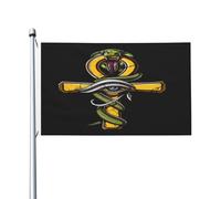 Parfait Pirate Drapeaux 90X150Cm Ancien Œil Égyptien Ankh Drapeau De Jardin Résistant À La Décoloration Uv Drapeau Personnalisé Pour Décoration D'Intérieur, Cadeau D'Anniversaire, Jardin