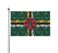 Parfait Pirate Drapeaux 90X150Cm Drapeau De La Dominique Avec Effet Polygonal Drapeaux Diversité Drapeau Personnalisé Pour Décoration D'Intérieur, Cadeau De Noë, Décoration D'Halloween