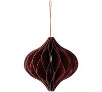 Parfait pour les décorations de Noël en papier nid d'abeille, équipé de fournitures de design pliées, ornement de sapin de vacances avec fête, convient dans les couleurs crème, blanc, vert, rouge (G)