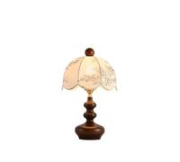 Parfait Wooden Table Lamp Retro Bedroom Bedside Study Decoration Three Color Light Changing Décor